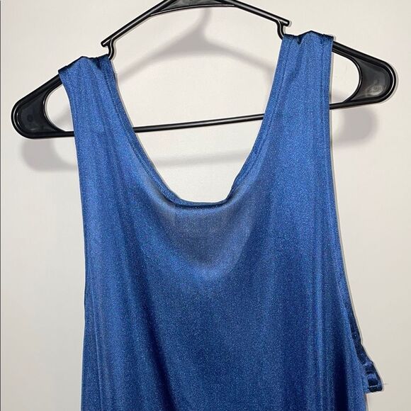 Vintage Everlast Blue Tank Top with Relaxed Fit and V-Neck - Picture 6 of 6